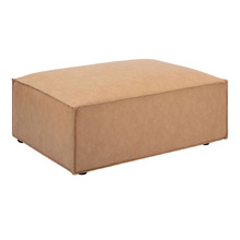 Russo Faux Leather Ottoman